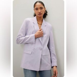 Thakoon X RTR Light Purple Lilac Linen Blazer